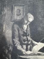 Gravure 'Het Album' (Willem Steelink Sr.), van rond 1880, Antiek en Kunst, Kunst | Etsen en Gravures, Ophalen of Verzenden