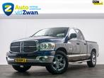 Dodge Ram 1500 4.7 V8 Quad Cab 6'4 LPG G3/ 6-Pers/Airco, Automaat, Gebruikt, Blauw, Leder en Stof