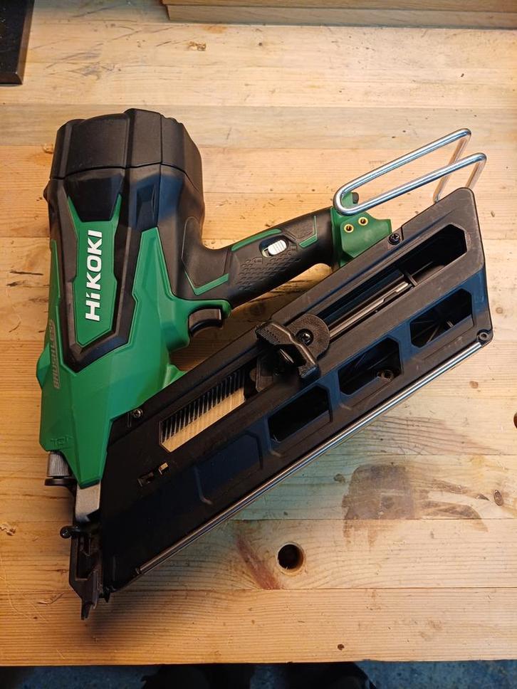 Hikoki NR1890DBCL spijkerpistool incl accu en meer!, Doe-het-zelf en Verbouw, Gereedschap | Overige machines, Zo goed als nieuw