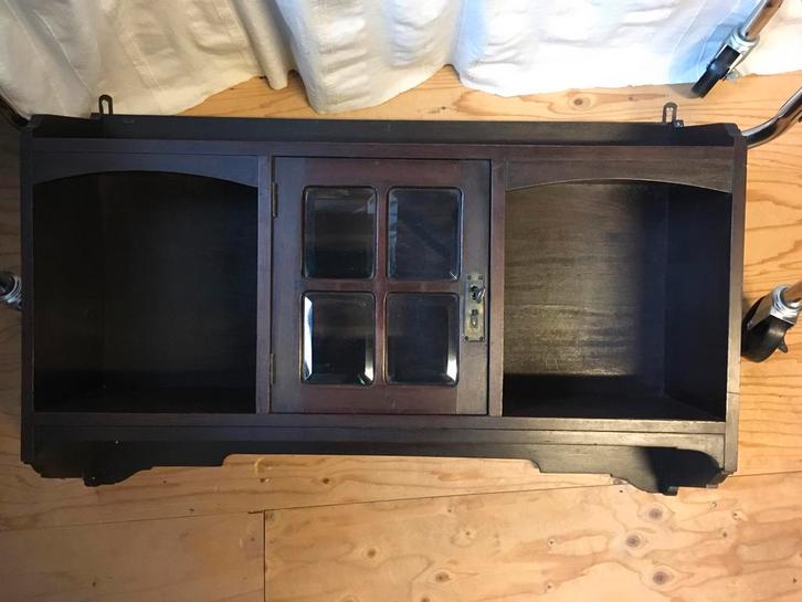 Antiek Bijbelkastje met Geslepen Glas, Huis en Inrichting, Kasten | Televisiemeubels, Zo goed als nieuw, Minder dan 100 cm, 50 tot 100 cm