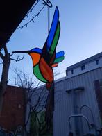 Gekleurde kolibri Tiffany glas in lood 3d, Ophalen of Verzenden
