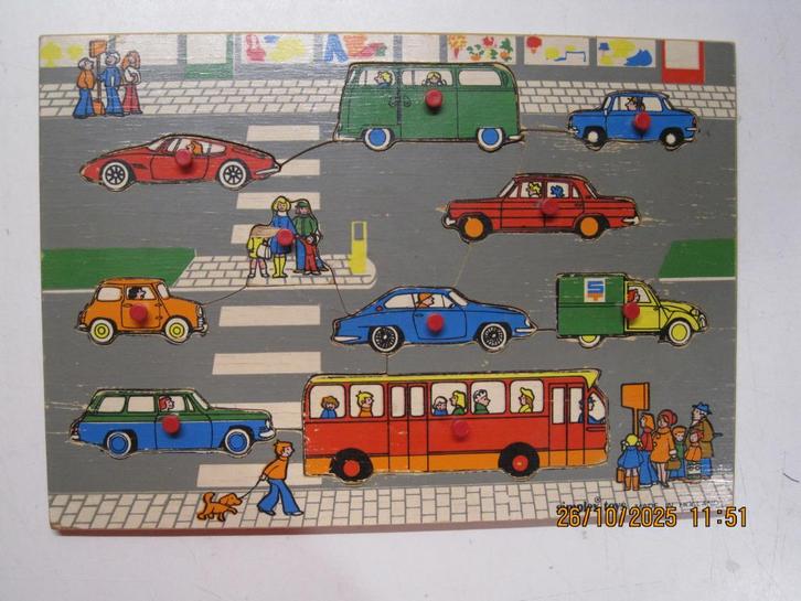simplex puzzel auto 30/21 cm (360), Kinderen en Baby's, Speelgoed | Kinderpuzzels, Gebruikt, Meer dan 50 stukjes, Ophalen of Verzenden