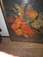 Oud Stilleven Bloem Schilderij 1965, Antiek en Kunst, Kunst | Schilderijen | Klassiek, Ophalen of Verzenden