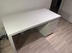 White Malm Desk 140x 65 cm, Huis en Inrichting, Bureaus, Ophalen, Zo goed als nieuw, Bureau