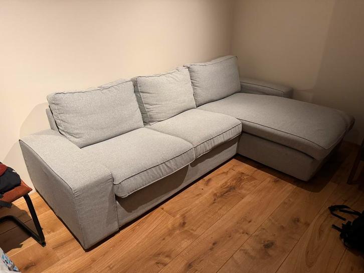 Kivik grijze hoekbank, Huis en Inrichting, Banken | Complete zithoeken, Zo goed als nieuw, Ophalen
