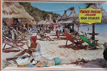 Palace puzzel 1000st. Strandscene. Compleet. Vintage. beschikbaar voor biedingen