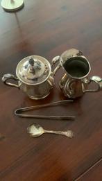Zilveren suiker en melk stel Reed en Barton, Antiek en Kunst, Ophalen of Verzenden, Zilver