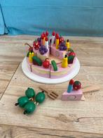 Houten Verjaardagstaart met Versiering, Ophalen of Verzenden, Gebruikt, Hout, Speelkeuken-accessoire