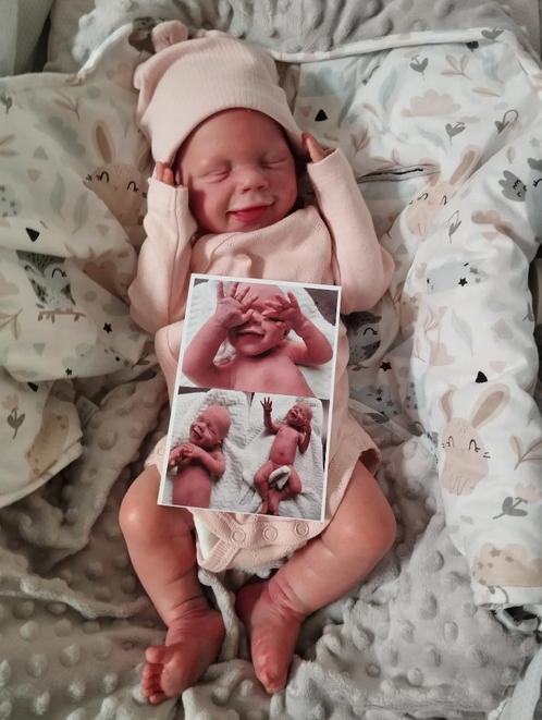 silicone reborn baby met certificaat *WEEKDEAL 550€!*, Verzamelen, Poppen, Nieuw, Babypop, Levensecht of Reborn, Ophalen of Verzenden