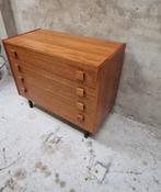 Vintage Ladekast Slotboom schoenenkast dressoir, Huis en Inrichting, Teakhout, Kolibrivintagehal@gmail.com, Aaldertgeertsstraat 43 Olst