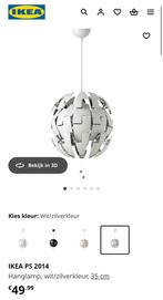 Nieuw IKEA PS 2014 Hanglamp, wit/zilverkleur, 35 cm, Huis en Inrichting, Lampen | Hanglampen, Ophalen of Verzenden, Nieuw, Kunststof