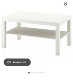 Witte Salontafel met Onderblad, Ophalen, Kunststof, 100 tot 150 cm, 50 tot 100 cm