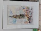 Jan van der Baan Martinitoren Groningen, Antiek en Kunst, Kunst | Litho's en Zeefdrukken, Ophalen