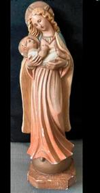 Maria met haar zoon ,antiek gesigneerd beeld .. mooi!, Ophalen of Verzenden