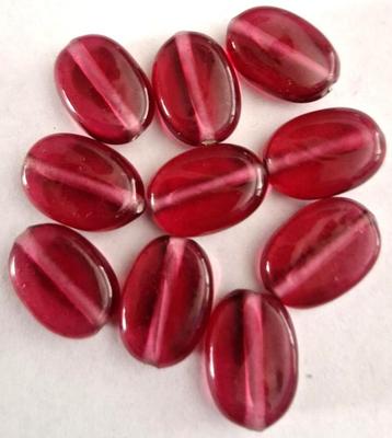 Grote fuchsia glas kralen 20x14mm beschikbaar voor biedingen