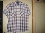 Geruit hemd, XL 43/44Watson, korte mouwen, Kleding | Heren, Ophalen of Verzenden, Zo goed als nieuw, Halswijdte 43/44 (XL)
