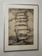 Jan Sirks (1885-1938) - Bark op volle zee, Antiek en Kunst, Ophalen of Verzenden