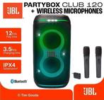 ✅ JBL Partybox Club 120 + Wireless Microfoonset - NIEUW, Audio, Tv en Foto, Luidsprekers, Ophalen of Verzenden, Nieuw, 120 watt of meer