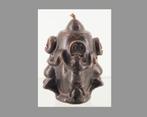 Tikar olielamp van terracotta Kameroen Nr.3 (251110-08), Antiek en Kunst, Kunst | Niet-Westerse kunst, Ophalen of Verzenden