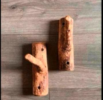 Landelijke boomstam kapstok 2 stuks nieuw!  per stuk beschikbaar voor biedingen