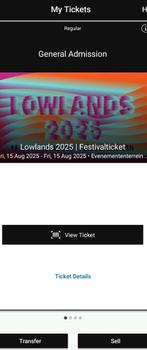 3x Lowlands 2025 Festival Ticket, Tickets en Kaartjes, Evenementen en Festivals, Drie personen of meer