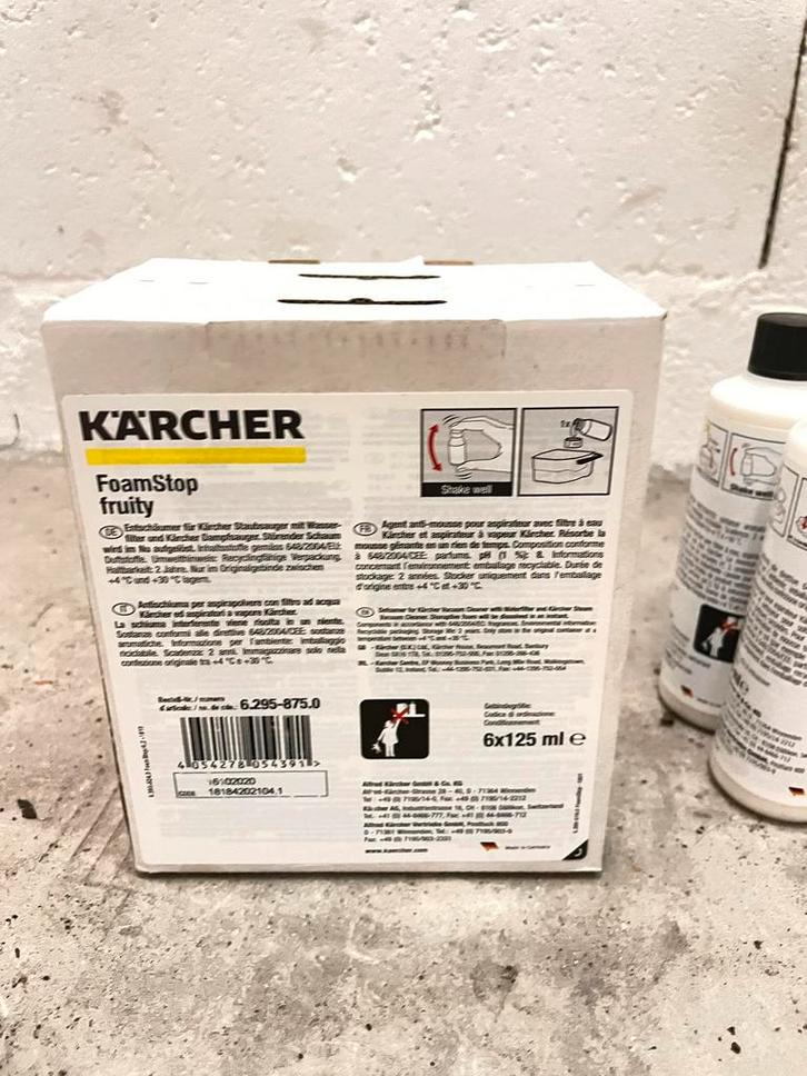 9x Kärcher, Foamstop Fruity, 125ML, Doe-het-zelf en Verbouw, Reinigingsmachines, Nieuw, Ophalen of Verzenden