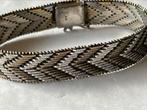 Zilveren / verguld gouden armband visgraat, Verzenden, Zo goed als nieuw, Goud, Zilver