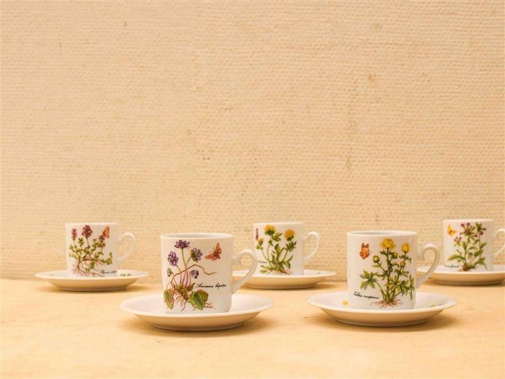 10 delig Kronester Bavaria porseleinen kop en schotels 44758, Huis en Inrichting, Keuken | Servies, Gebruikt, Kop(pen) en/of Schotel(s)