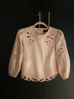 Marccain / poederroze Roze Blouse / broderie 36, Verzenden, Zo goed als nieuw, Maat 34 (XS) of kleiner, Roze