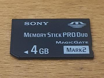Originele SONY Memory Card 4GB PRO DUO beschikbaar voor biedingen