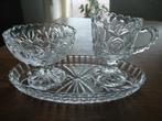 Cristal,.suiker en melksetje, Antiek en Kunst, Ophalen