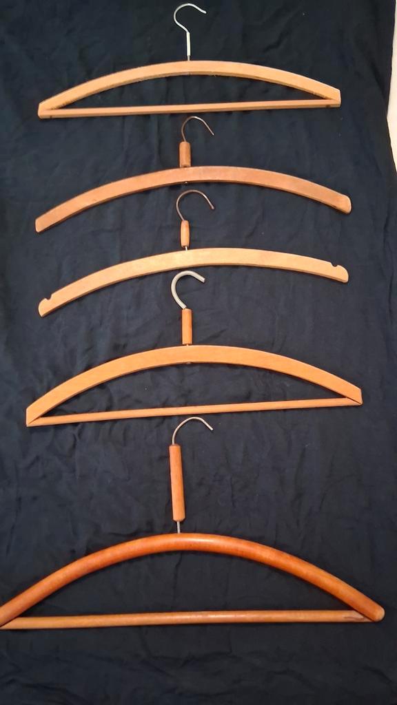 5 Oude Houten Kleerhangers antiek? vinted, Antiek en Kunst, Antiek | Kleding en Accessoires, Ophalen of Verzenden