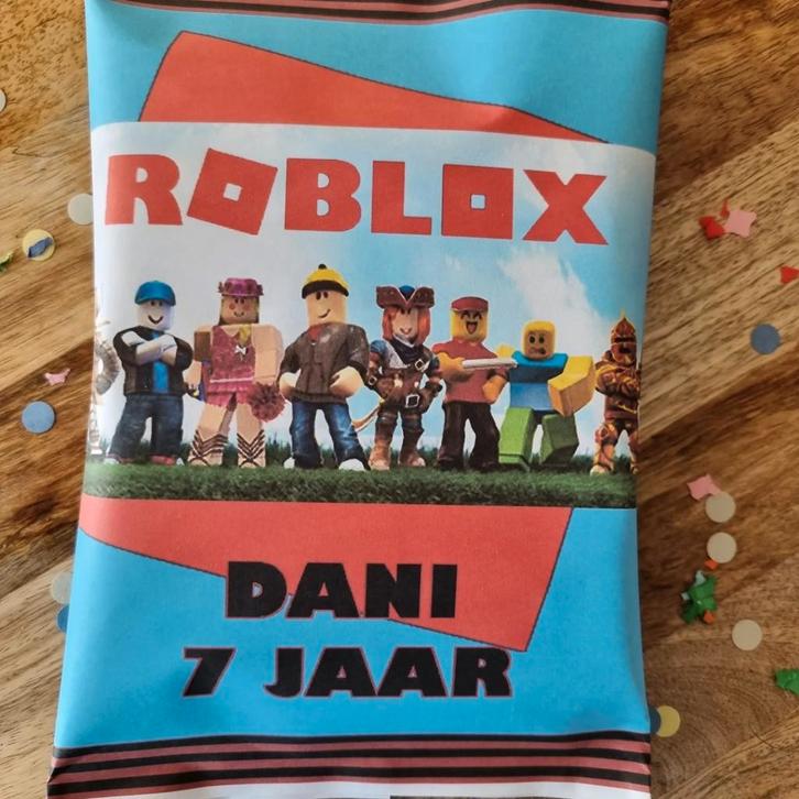 Roblox Chips traktatie, Hobby en Vrije tijd, Feestartikelen, Nieuw, Feestartikel, Verjaardag, Ophalen of Verzenden