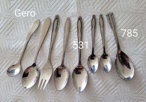 lepeltjes Gero Zilmeta 143, puntig en 778, Verzamelen, Porselein, Kristal en Bestek, Zo goed als nieuw, Bestek, Metaal, Ophalen of Verzenden