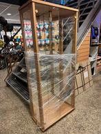 Vitrinekast met spiegel, Huis en Inrichting, Met plank(en), Licht eiken, 150 tot 200 cm, 25 tot 50 cm