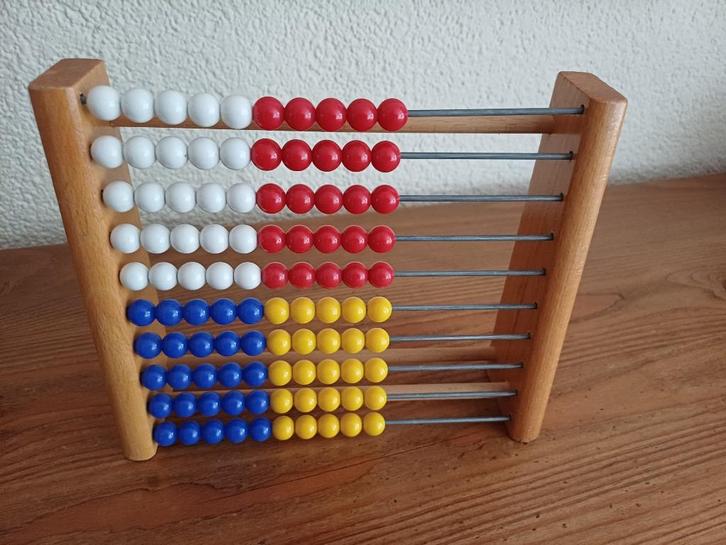 Telraam met 5 structuur, Kinderen en Baby's, Speelgoed | Educatief en Creatief, Zo goed als nieuw, Rekenen, Ophalen of Verzenden