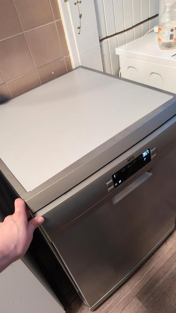 AEG vaatwasser, Witgoed en Apparatuur, Vaatwasmachines, Zo goed als nieuw, 85 tot 90 cm, Ophalen