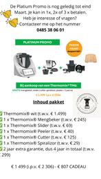 ️Thermomix Tm6/2de beker/cutter/slider/spiralizer/4jaar gar, Huis en Inrichting, Keuken | Keukenbenodigdheden, Verzenden, Nieuw