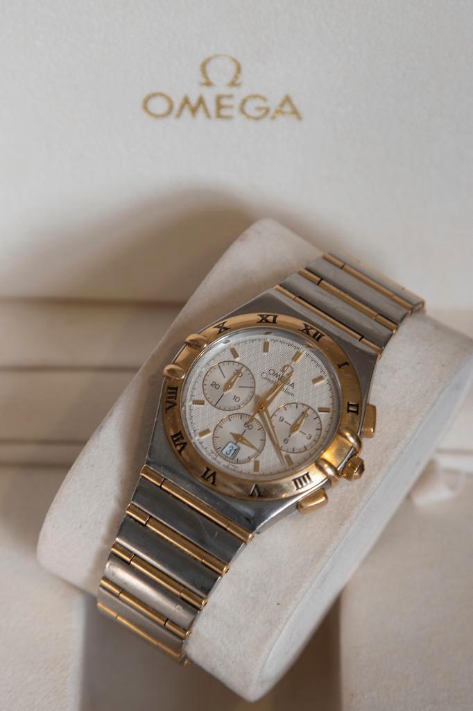 Omega Constellation Chronograph Quartz., Sieraden, Tassen en Uiterlijk, Horloges | Heren, Zo goed als nieuw, Zakhorloge, Omega