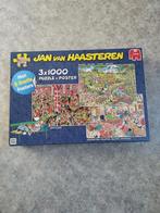 te koop: 3 Jan van Haasteren puzzels in 1 doos, Ophalen of Verzenden, 500 t/m 1500 stukjes, Gebruikt, Legpuzzel