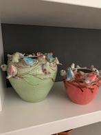Vogelvaasje van Des Pots, Overige kleuren, Aardewerk of Porselein, Ophalen of Verzenden, Zo goed als nieuw