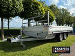 Plateauwagen Twins Trailers 400x200cm 2000Kg Z.G.A.N, Ophalen of Verzenden, Gebruikt