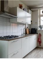 Keukenblok met aanrecht, gasfornuis, bovenkast en afzuigkap, Huis en Inrichting, Keuken | Complete keukens, Ophalen, Gebruikt