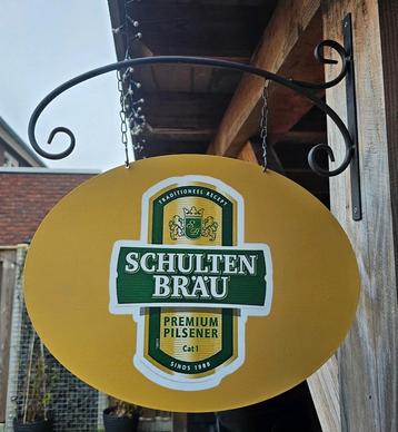 Nieuw Dubbelzijdig Uithangbord Schultenbrau beschikbaar voor biedingen