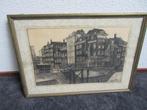 GRAFIET TEKENING STADSGEZICHT ROTTERDAM, H.CORDIA, 1953, Verzenden