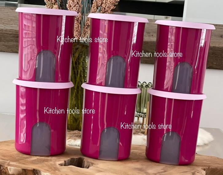 Tupperware 1,25l beschuit rijstwafels vensterbus voorraadbus, Huis en Inrichting, Keuken | Tupperware, Zo goed als nieuw, Ophalen of Verzenden