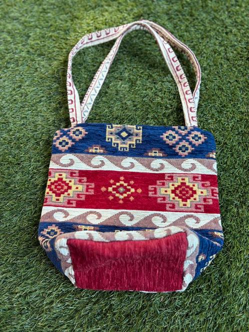Turks schoudertasje geweven, Sieraden, Tassen en Uiterlijk, Tassen | Damestassen, Ophalen of Verzenden