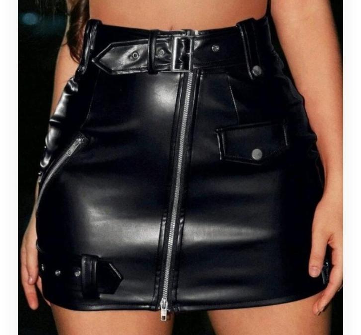 Sexy lakrokje leatherlook  zwart maat 36, Kleding | Dames, Rokken, Nieuw, Maat 36 (S), Zwart, Boven de knie, Verzenden