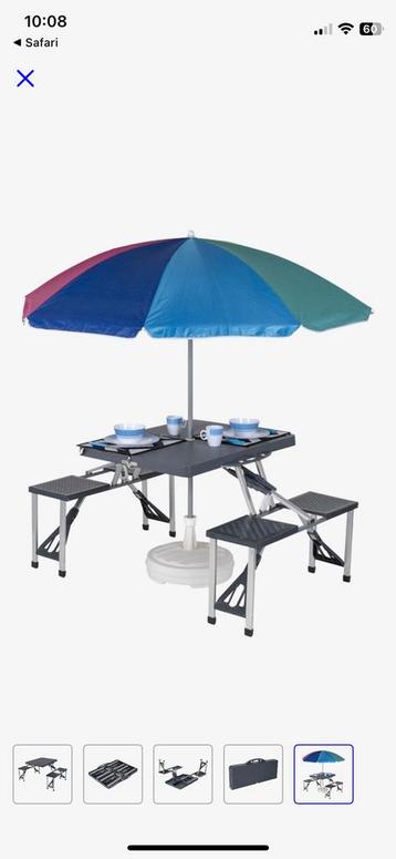 Opvouwbare Picknick tafel beschikbaar voor biedingen