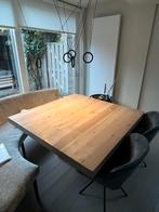 Massief Houten Tafel - Prachtexemplaar!, Huis en Inrichting, Tafels | Eettafels, Ophalen, 100 tot 150 cm, Zo goed als nieuw, Vier personen